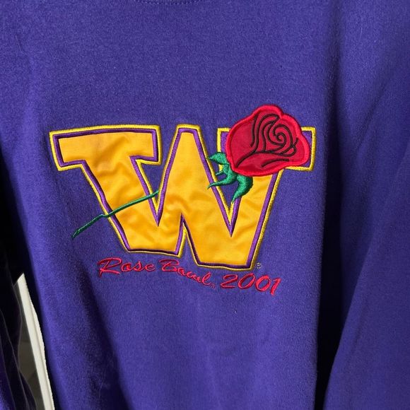 VTG 2001 UW Rose Bowl Crewneck XL - Picture 2 of 4